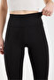 Women's High Waist Shaping Black Leggings - H4800 - 6