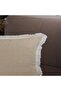 Premium Yellow Linen Tasseled Throw Pillow Cover (43 43) - 2
