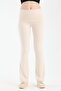 Women's Folded Waist Ivory Spanish Leggings - H5989