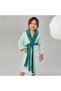 Kid's bathrobe – Elegant Green - (4-5 years)