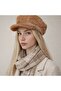 Beanie Hat Women's Soft Textured Plush - with Brim - 2