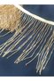 Gold Color Beaded Tassel Beaded Fringe Tassel Accessory Hobby Decorative Tassel - 2
