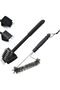 2 Pcs BBQ Cleaning Brush Set - 3-in-1 Wire Grill Brush with Triangle Scraper & Metal Cleaning Head