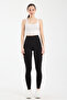 Women's High Waist Shaping Black Leggings - H4800 - 5