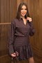 Striped High-Waisted Mini Balloon Skirt Oversized Cut Pocket Detail Shirt Dual Design Pininterest Set - 4