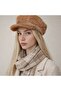 Beanie Hat Women's Soft Textured Plush - with Brim - 6