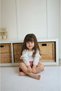 Girl's Shorts Set Ruffled Blouse + Belted Shorts 2-Piece Set-1201-Jlb-076 - 3