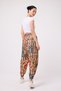 Women's Street Style Printed Crinkled Sports Harem Pants - 5