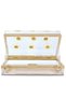 Women Transparent Daisy Detail Clear Clutch Bag - 3