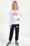 Girls' 3-Piece Tracksuit Set – 6-Piece Long Sleeve Sweatshirt and Sweatpants Set - 4