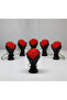 3D Keychain with Black & Red Rose Bouquet Design - Stylish Gift Accessory for Your Sweetheart - 4