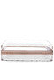 Women Transparent Chevron Pattern Clear Clutch Bags - 2