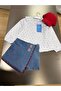 Girl's Heart Patterned Cotton Shirt - 5