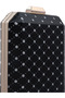 Women Black Metallic Cut Out Clutch Bag - 8