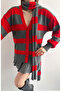 Striped Cardigan Scarf Combination Soft Knitwear - 5