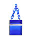 Women Blue Cuboid Clear Box Clutch Bag - 3