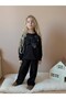 Girls' Festival-Style Bow-Decorated Stone-Embellished 2-Piece Cotton Set - 2