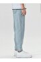 Light Blue Men's Jean Trousers Relaxed Fit Straight Leg Casual Jeans - 2