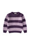 Selanik Striped Knitwear Sweater 2-8 Years Purple - 2