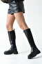 Women's Elastic Non-Slip Sole Thick Heel Boots Raguel Black