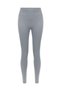 Women's Sports Leggings Push up Seamless Gathering High Waist - Gray - 5