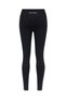 Women's Sports Leggings Push up Seamless Gathering High Waist - Black - 4