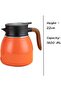 1.6 Litre 22CM Stainless Steel Thermos for Tea and Coffee Carafe with Live Display & Wooden Handle