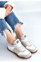 Marje White Leather Lace-Up Sneakers - 2