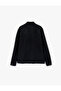 Long Sleeve Stand Collar Pocket Zipper Slim Fit Faux Suede Bomber Jacket - 4