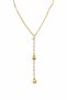 Gold Color Crushed Chain Butterfly Pearl Ye Model Steel Necklace - 3830 - 2