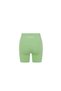 Women's Seamless Sports Shorts with Gathering Effect High Waist - Matcha Green - 7