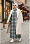 Plaid Patterned Lumberjack Winter Dress 2508-02 Green