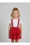 Girl's Red Layered Salopet Skirt (Ages 5-14) - 5
