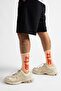 Essentials Light Orange 3Pack - Orange Unisex Sports & Lifestyle Towel Sole Organic Cotton 3-Piece Sock Set - 2
