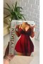 Women's Mini Size Lace Detailed Claret Red Baybdoll Nightgown - 3