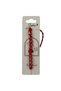 Bracelet white red braided