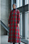 Plaid Patterned Lumberjack Winter Dress 2508-05 Red - 2