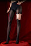 Anna Asymmetric Stone Socks - Black