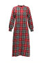 Plaid Patterned Lumberjack Winter Dress 2508-05 Red - 7