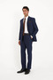 Men's Suit - Men's Jacket Pants Plain Striped Woven Fabric