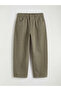 Khaki Loose Fit Boys' Gabardine Trousers - 2