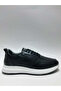 Genuine Leather Lace-Up Men's Shoes with Lightweight White Soles