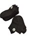 12-Piece Men's Plain Black Ankle-Length Socks - 3