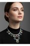 Showy Multi-Colored Drop Stone Necklace – Women's Evening Dress Jewelry - 3