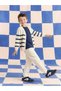 Lcw Kids Navy Blue V-Neck Striped Boy's Knitwear Cardigan - 2