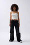 Ribbed Strapless Knitwear Blouse Crop - 2
