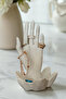 Lotus Bowl Jewelry Stand with Hand Figure
