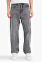 100% Cotton Baggy Fit Jean Washed Trousers B3925Ax26Sp - 3