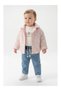 Baby Girl Seasonal 3-Piece Combination - Reversible Quilted Coat Denim Set - Beige - 2