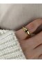 Limited Edition - Minimal Bottom Adjustable Joint Women's Ring with Little Finger Baguette Stone - 2